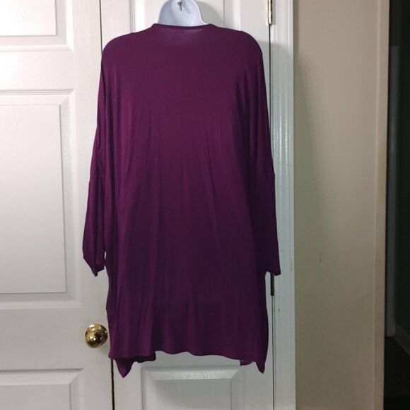 Lane Bryant 2 pc sleeveless blouse and open front light weight cardigan Sz 22/24 - Picture 4 of 9